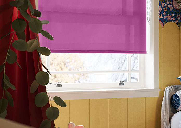 Trapani, Magenta - Roller Blind - Image 5